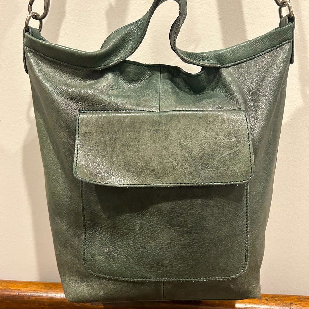 LATICO BIANCA DARK GREEN CROSSBODY PURSE